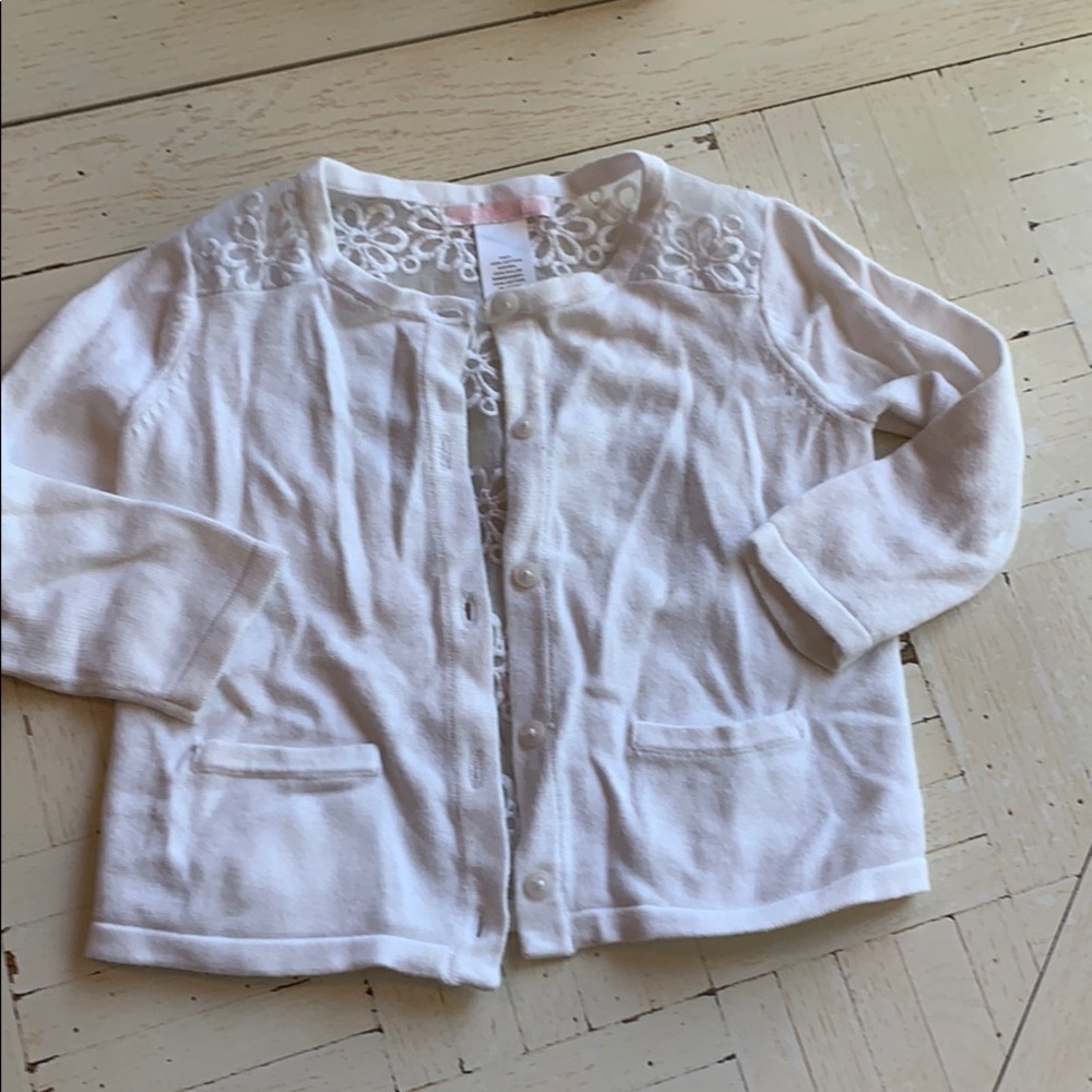 Janie and Jack Sweet White Summer Sweater